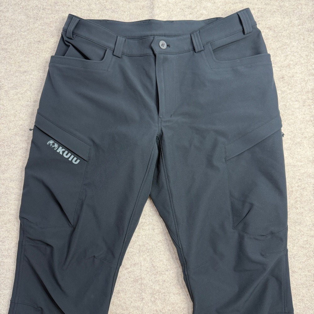 KUIU Attack Pants Mens 38 Black Primeflex Hunting Hiking Outdoor Trousers